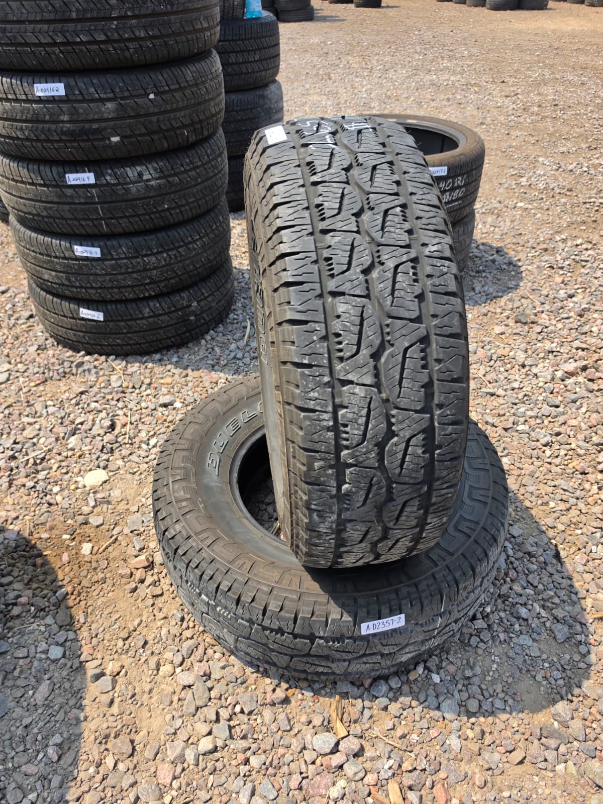 265/70R16 Pair (2 Used Tires) Bridgestone Dueler