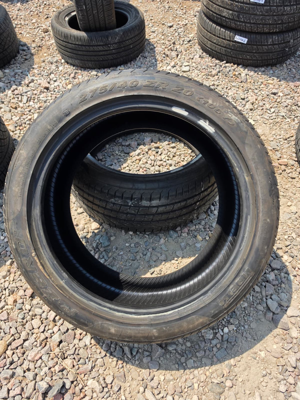 275/40R20  Pair (2 Used Tires) Pirelli Pzero