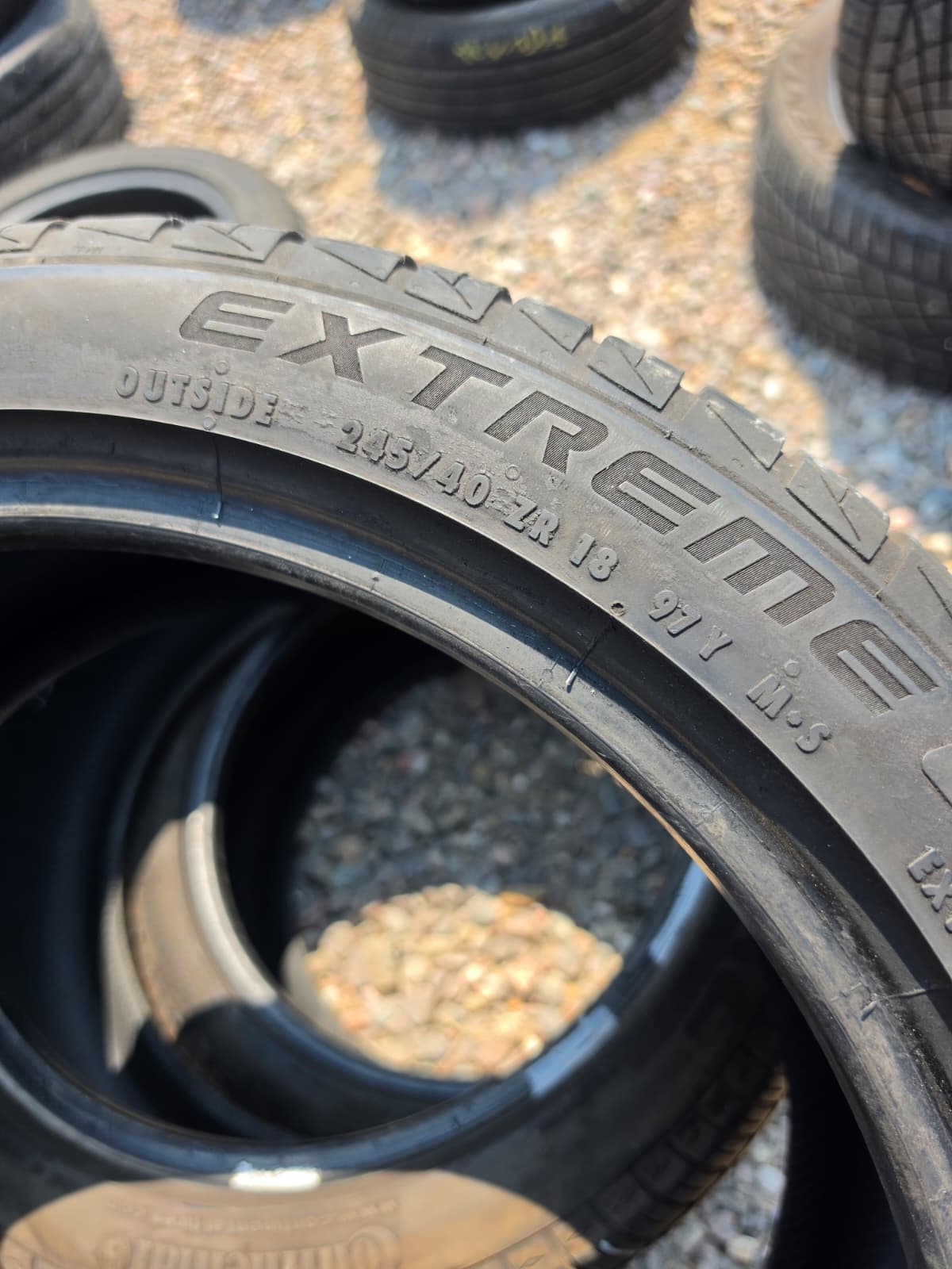 245/40R18 (3 Used Tires) Continental Extreme Contact