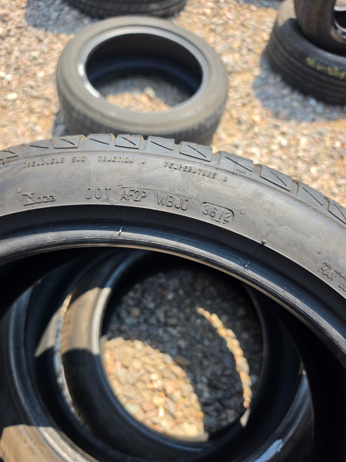 245/40R18 (3 Used Tires) Continental Extreme Contact