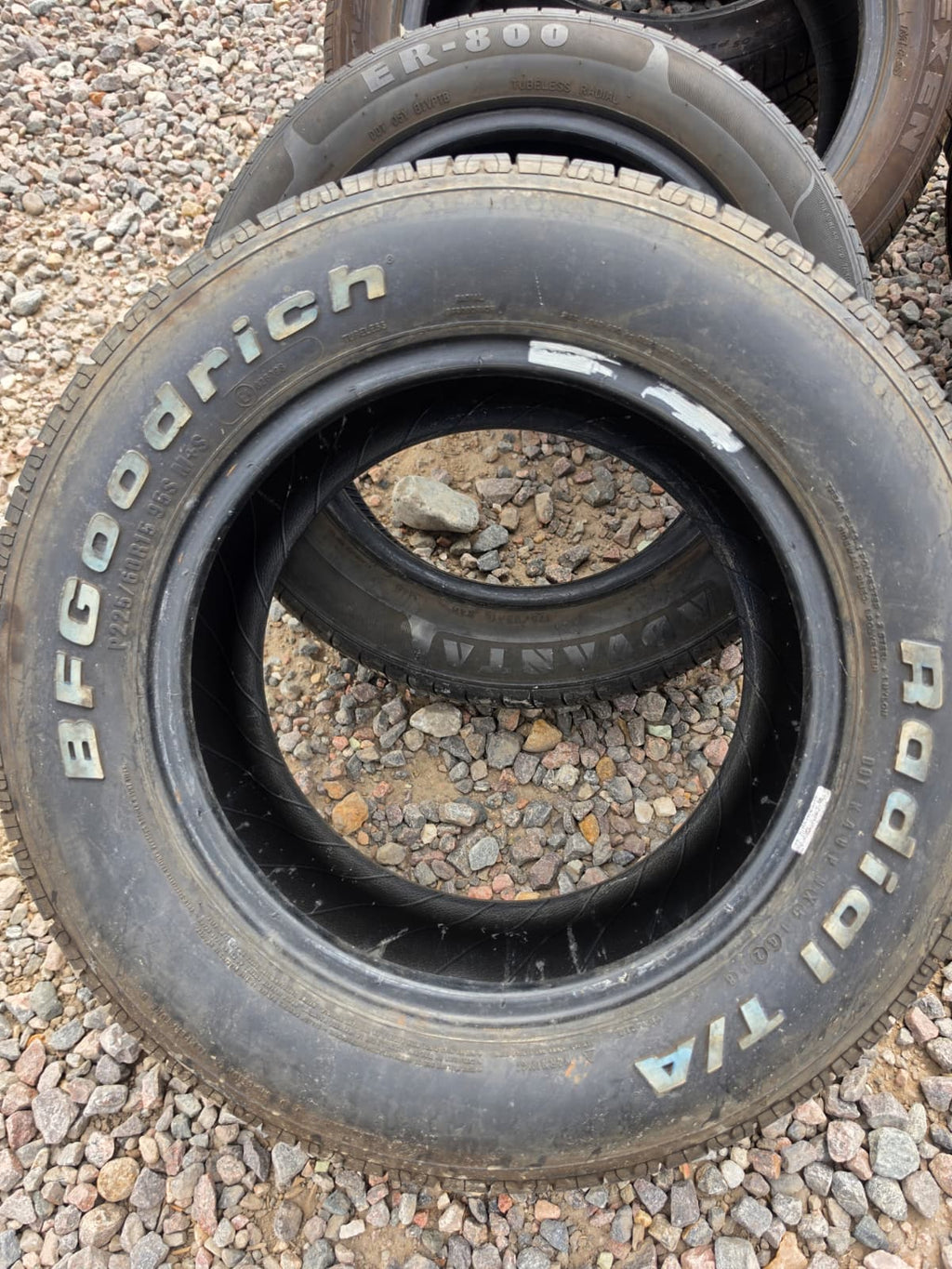 225/60R15 Single (1 Used Tires) Bfgoodrich Radial T/A
