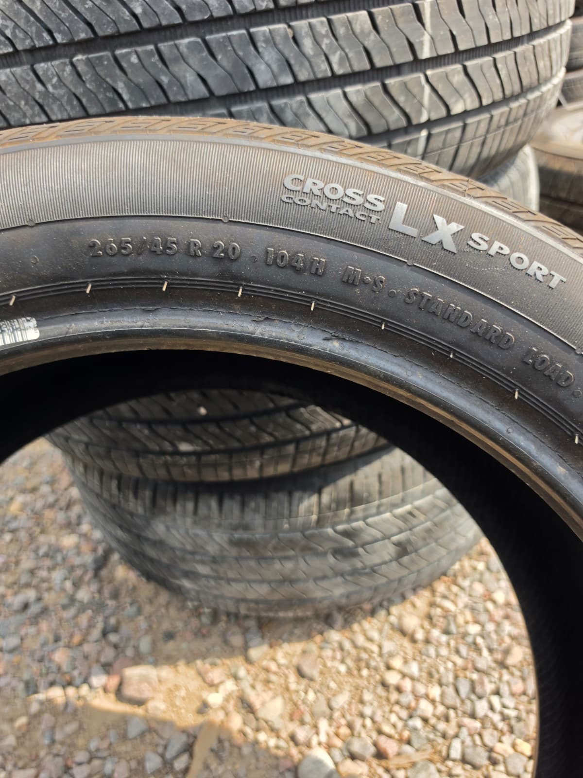 265/45R20 Single (1 Used Tire) Continental CrossContact