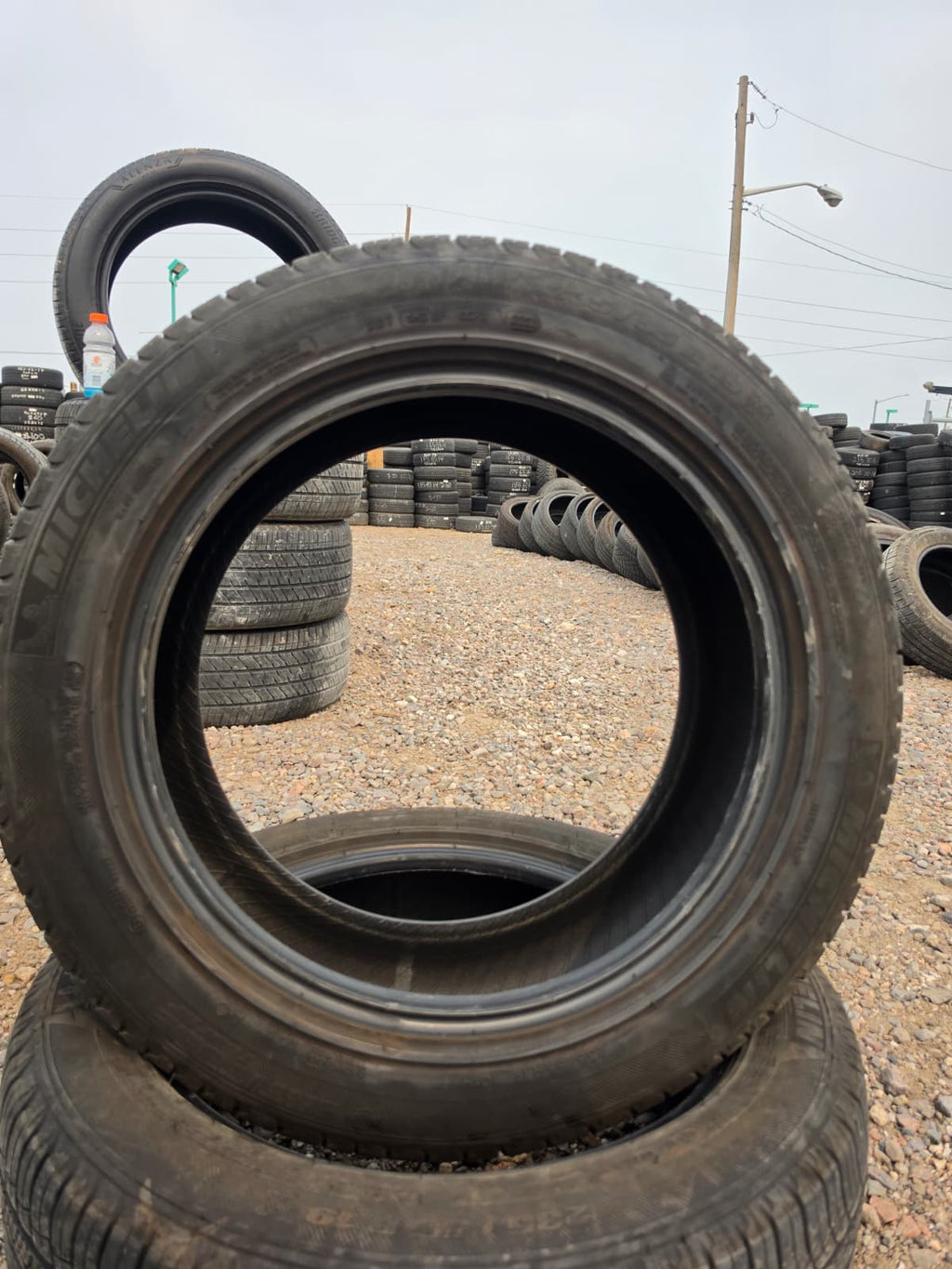 235/55R19 Pair (2 Used Tires) Michelin Latitude Tour