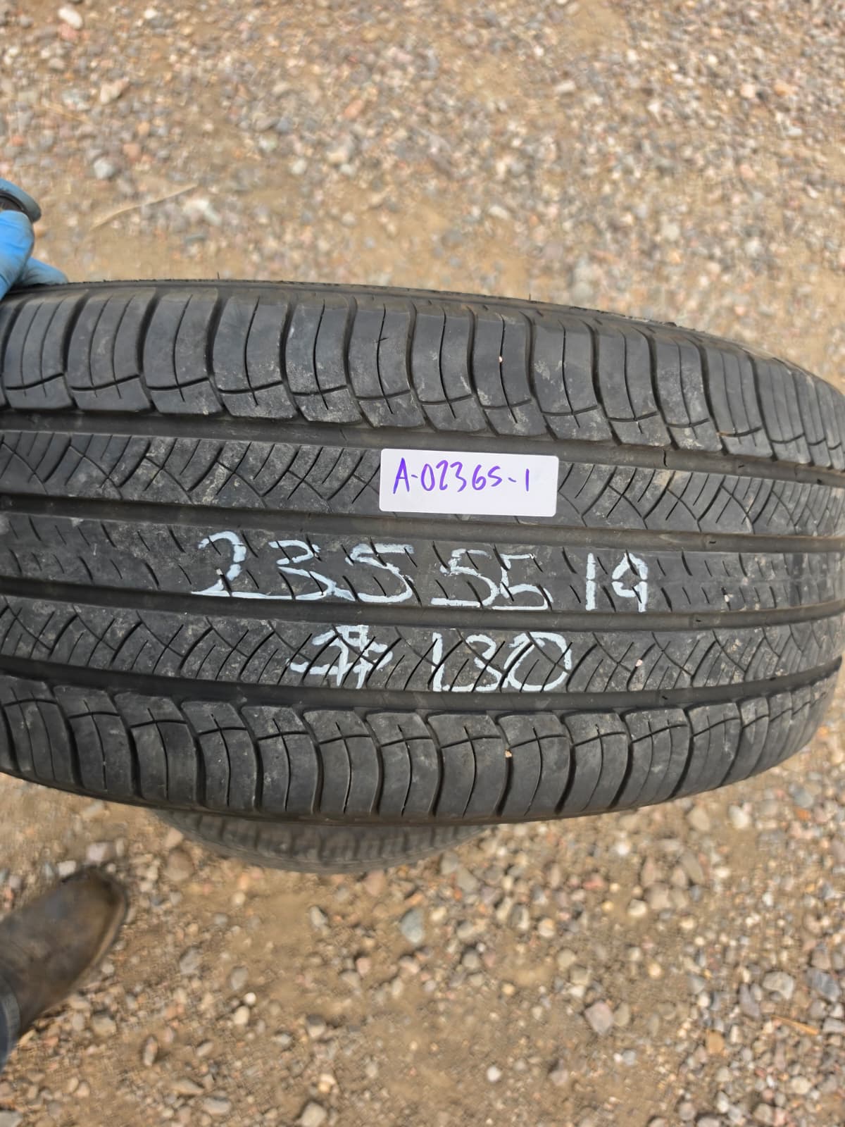235/55R19 Pair (2 Used Tires) Michelin Latitude Tour