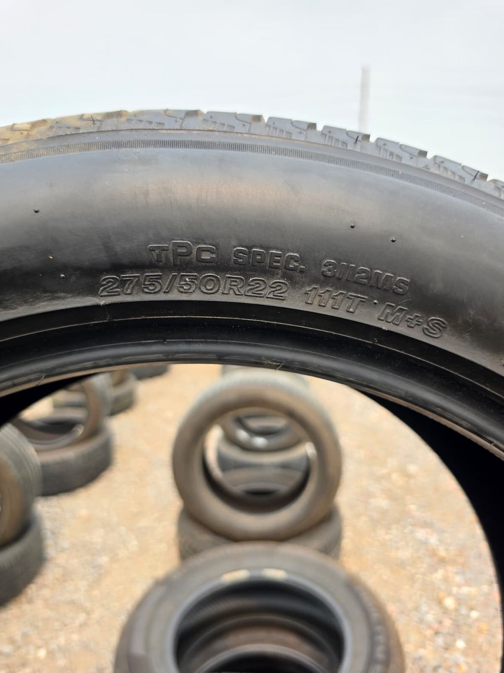 275/50R22 Set (4 Used Tires) Bridgestone Alenza