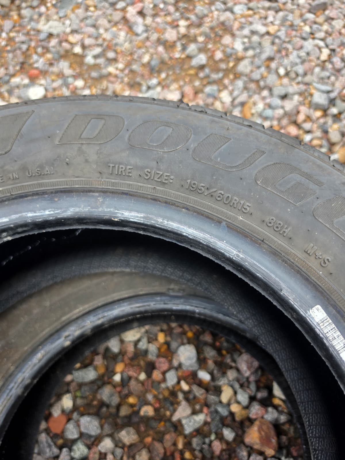 195/60R15 Pair (2 Used Tires) Douglas Touring
