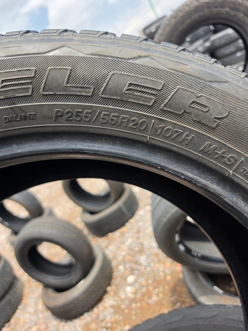255/55R20 Set (4 Used Tires) Bridgestone Dueler