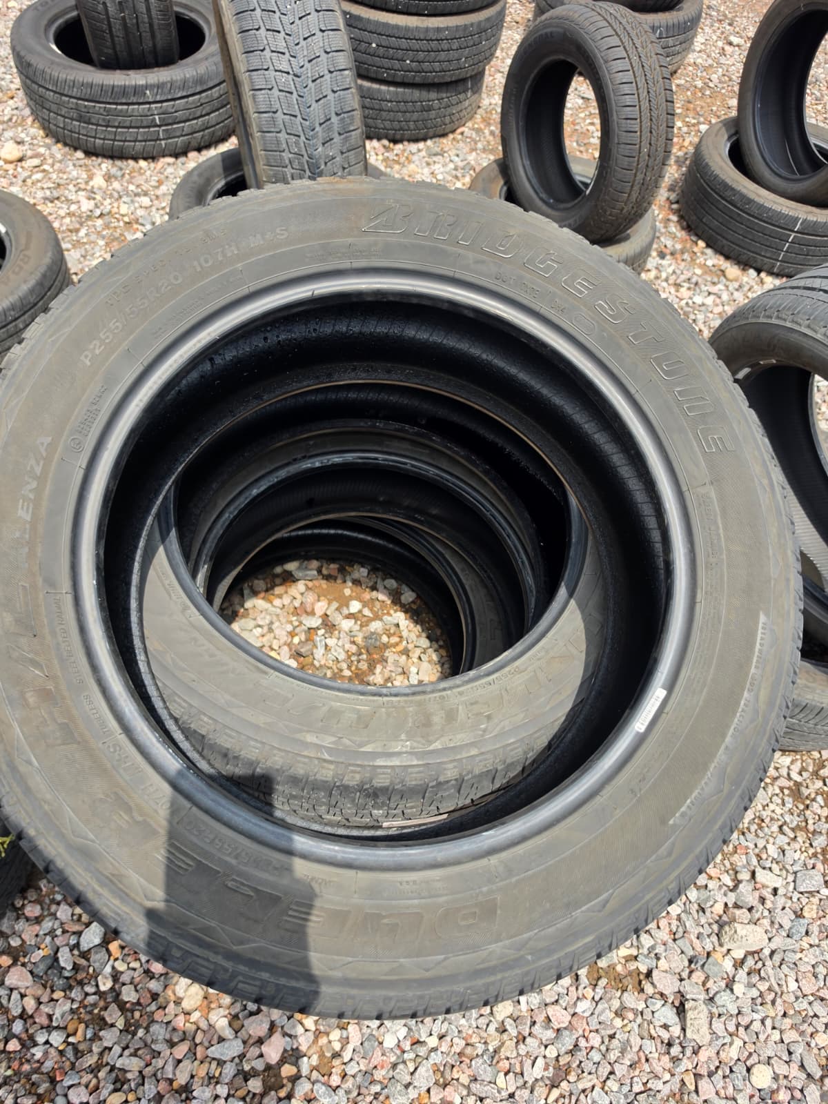 255/55R20 Set (4 Used Tires) Bridgestone Dueler