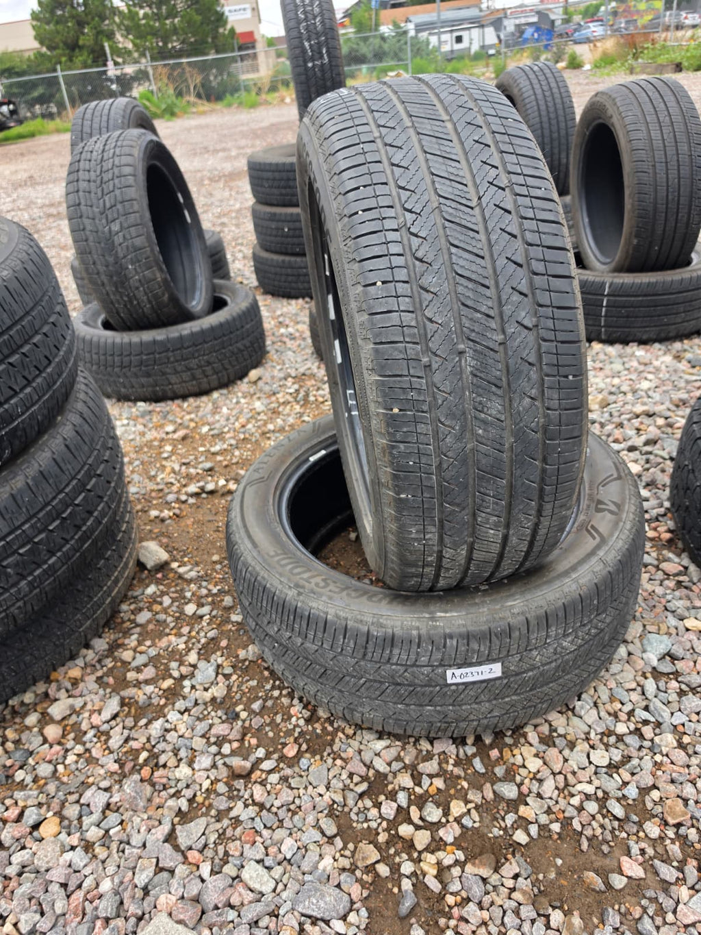255/50R20 Pair (2 Used Tires) Bridgestone Alenza