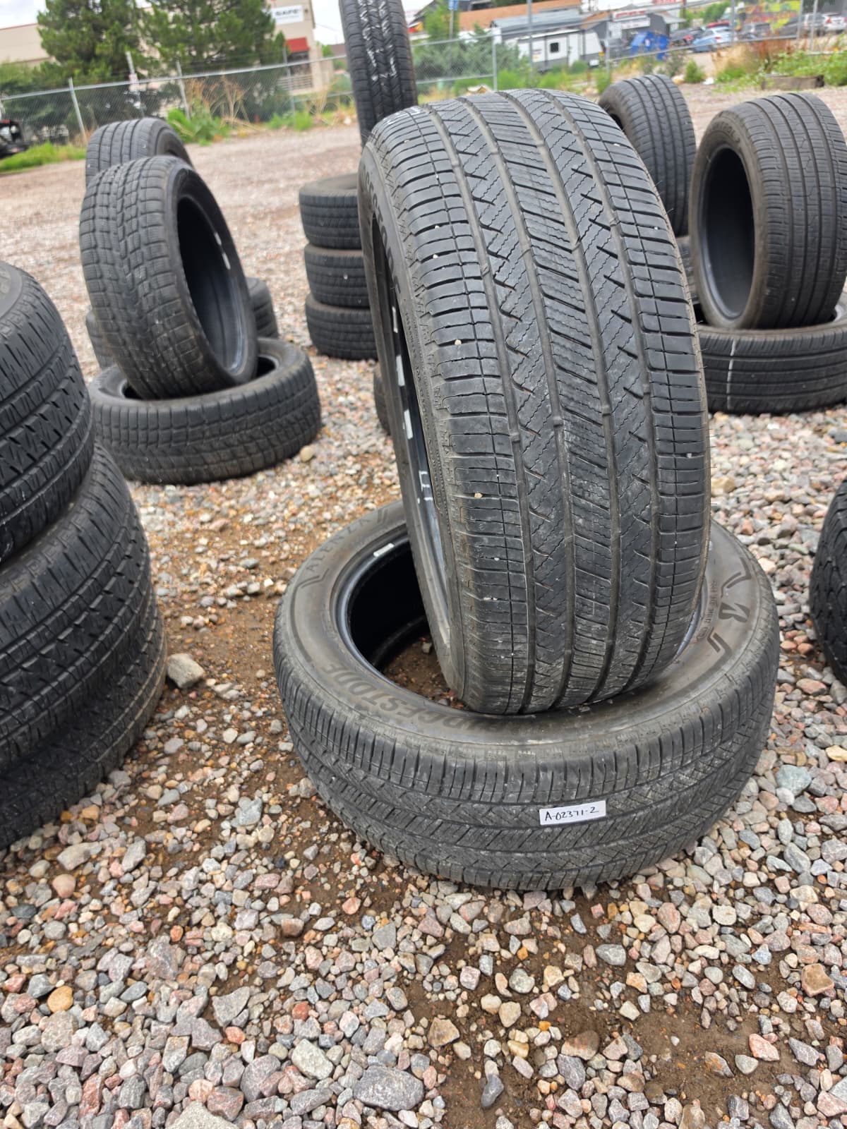 255/50R20 Pair (2 Used Tires) Bridgestone Alenza