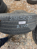 255/50R20 Pair (2 Used Tires) Bridgestone Alenza