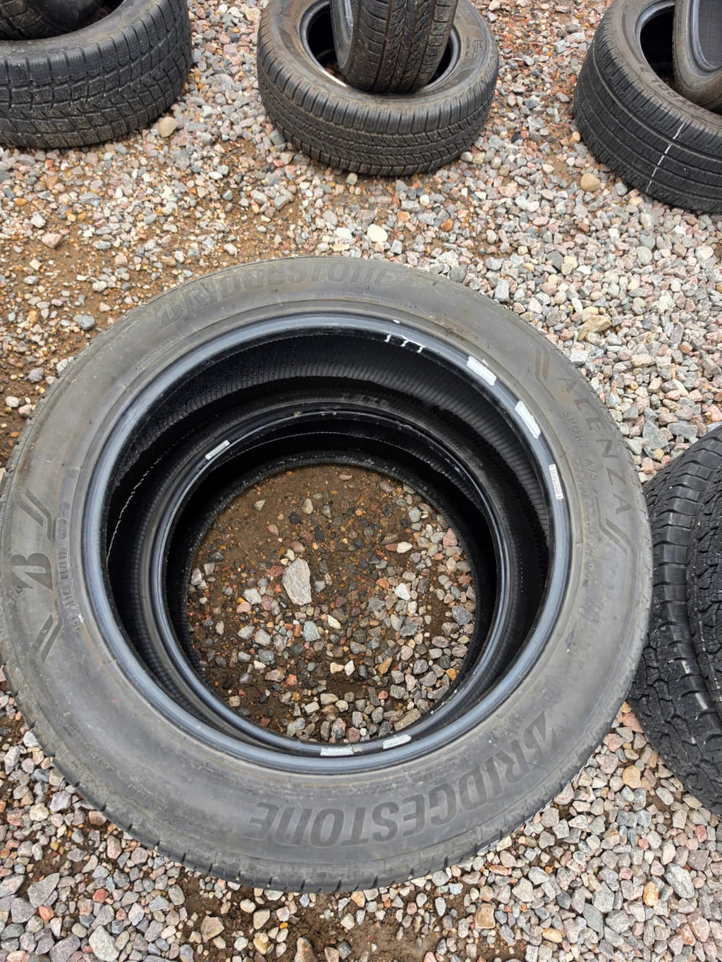 255/50R20 Pair (2 Used Tires) Bridgestone Alenza