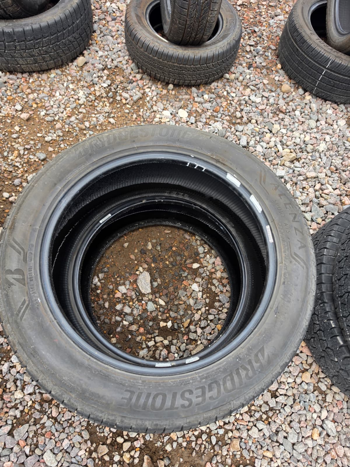 255/50R20 Pair (2 Used Tires) Bridgestone Alenza