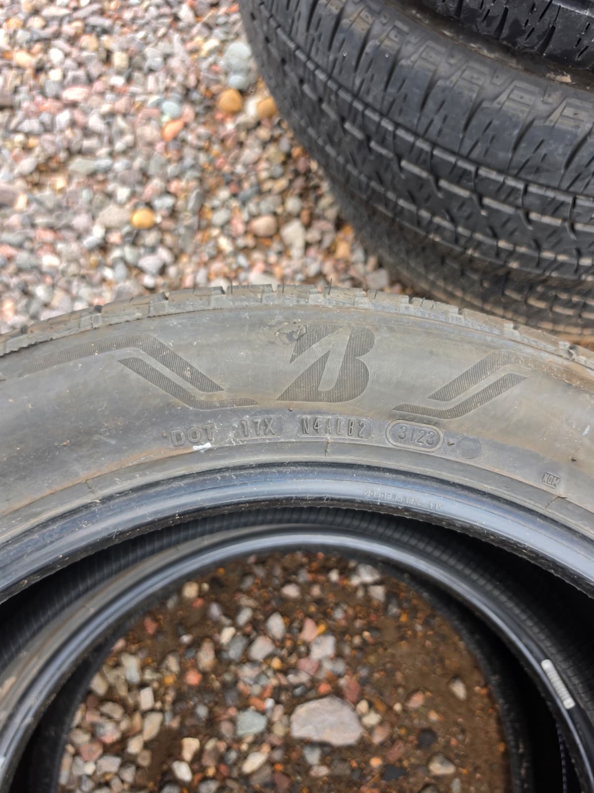 255/50R20 Pair (2 Used Tires) Bridgestone Alenza