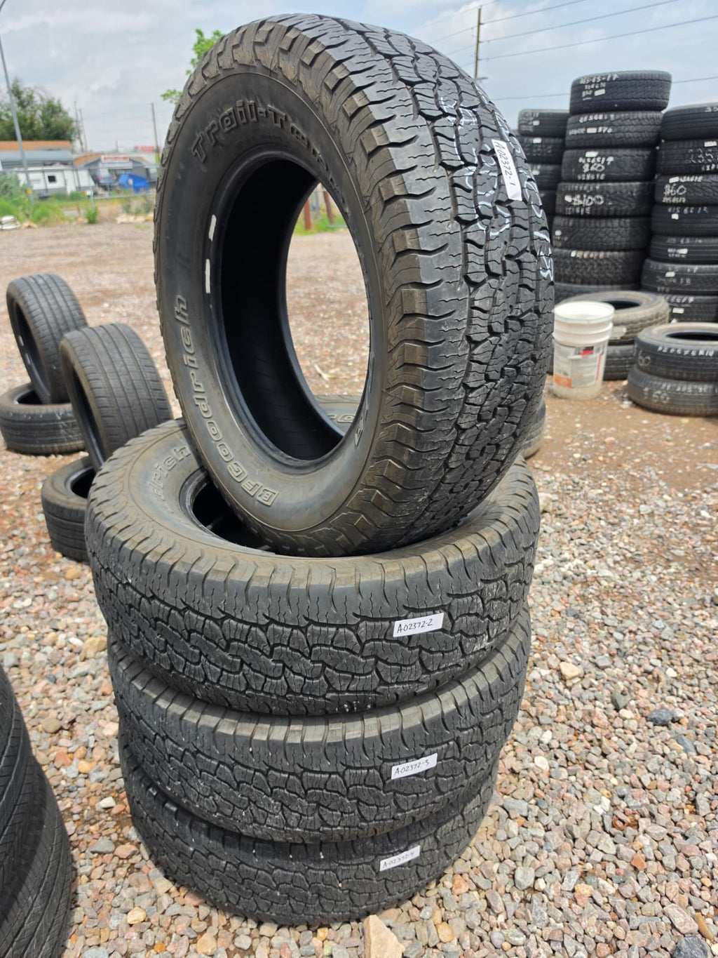 265/70R18 Set (4 Used Tires) Bfgoodrich Trail Terrain