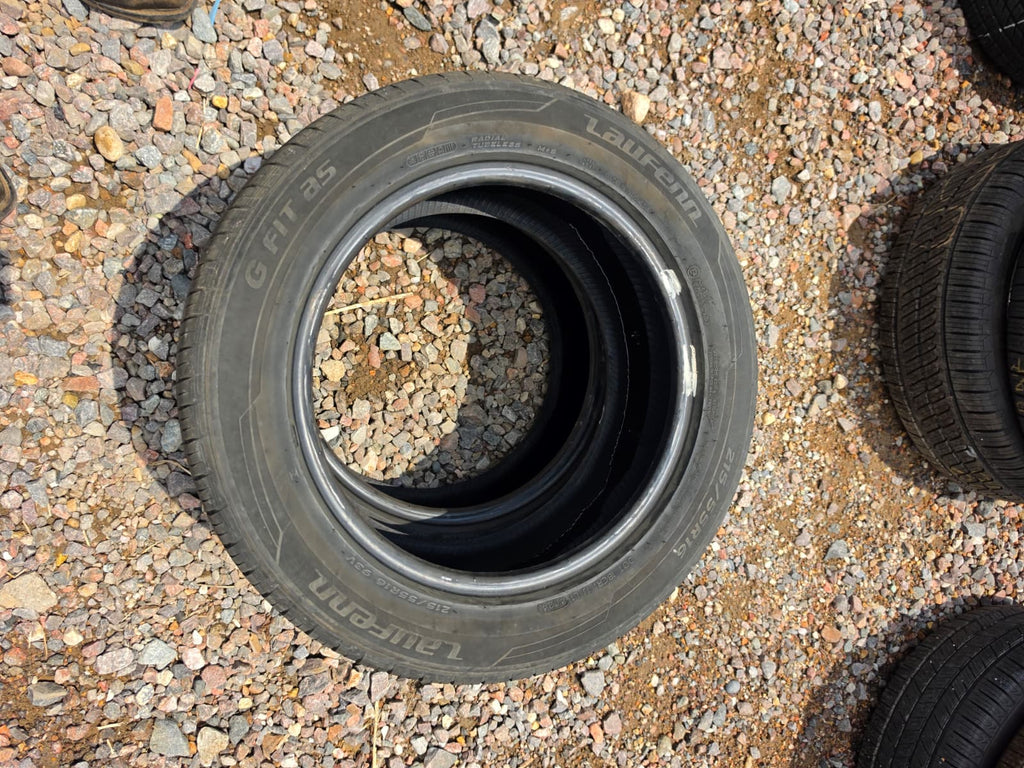 215/55R16 Pair (2 Used Tires)Laufenn G Fit AS