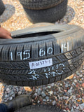 195/60R14 Pair (2 Used Tires) General Altimax RT
