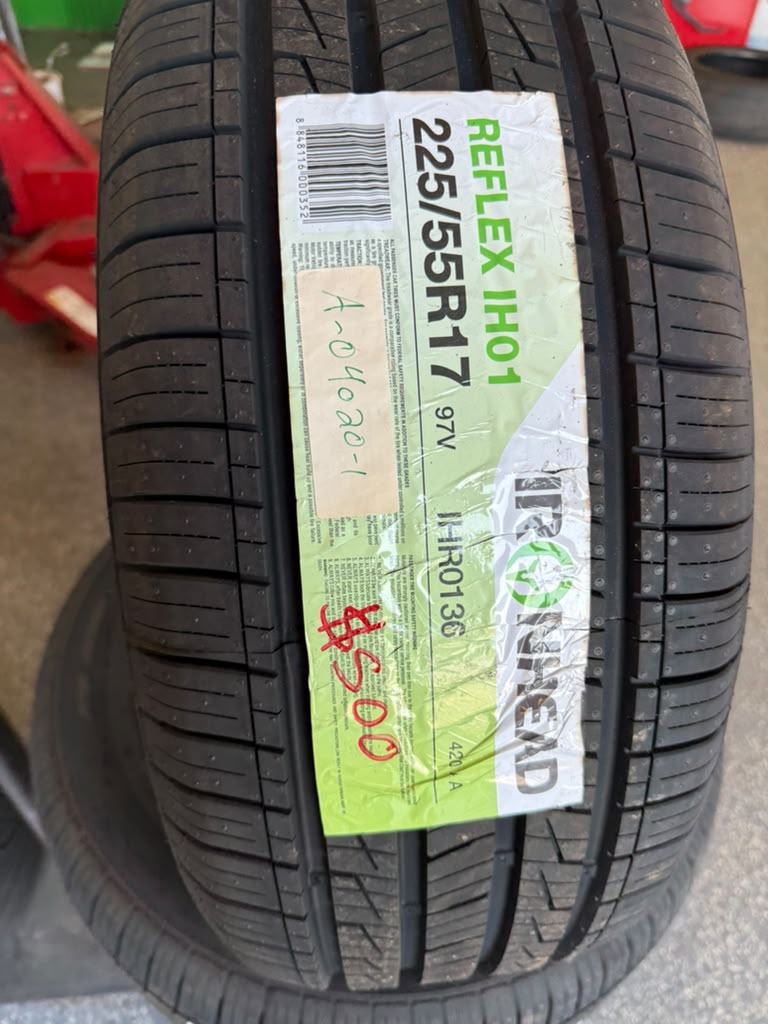 225/55R17 Set (4 Brand New Tires!!) Ironhead Reflex H01