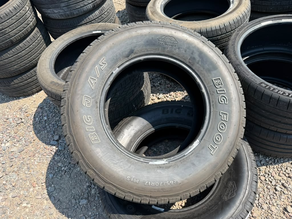 265/70R17 Pair (2 Used Tires) Big O AT Big Foot
