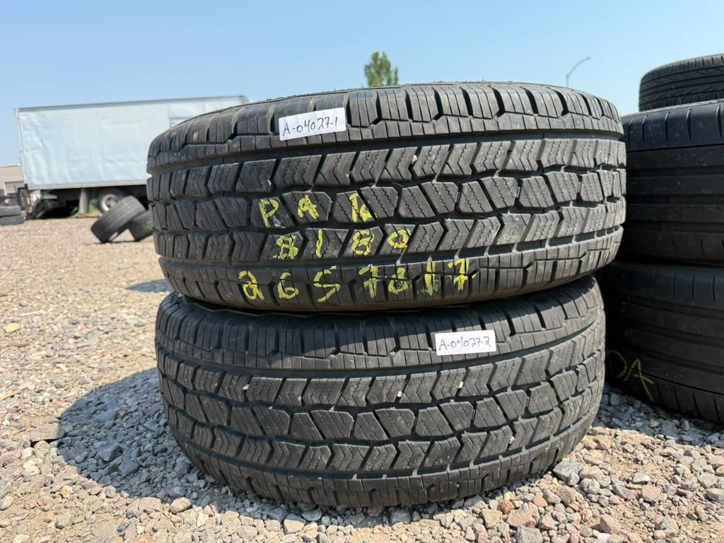 265/70R17 Pair (2 Used Tires) Big O AT Big Foot