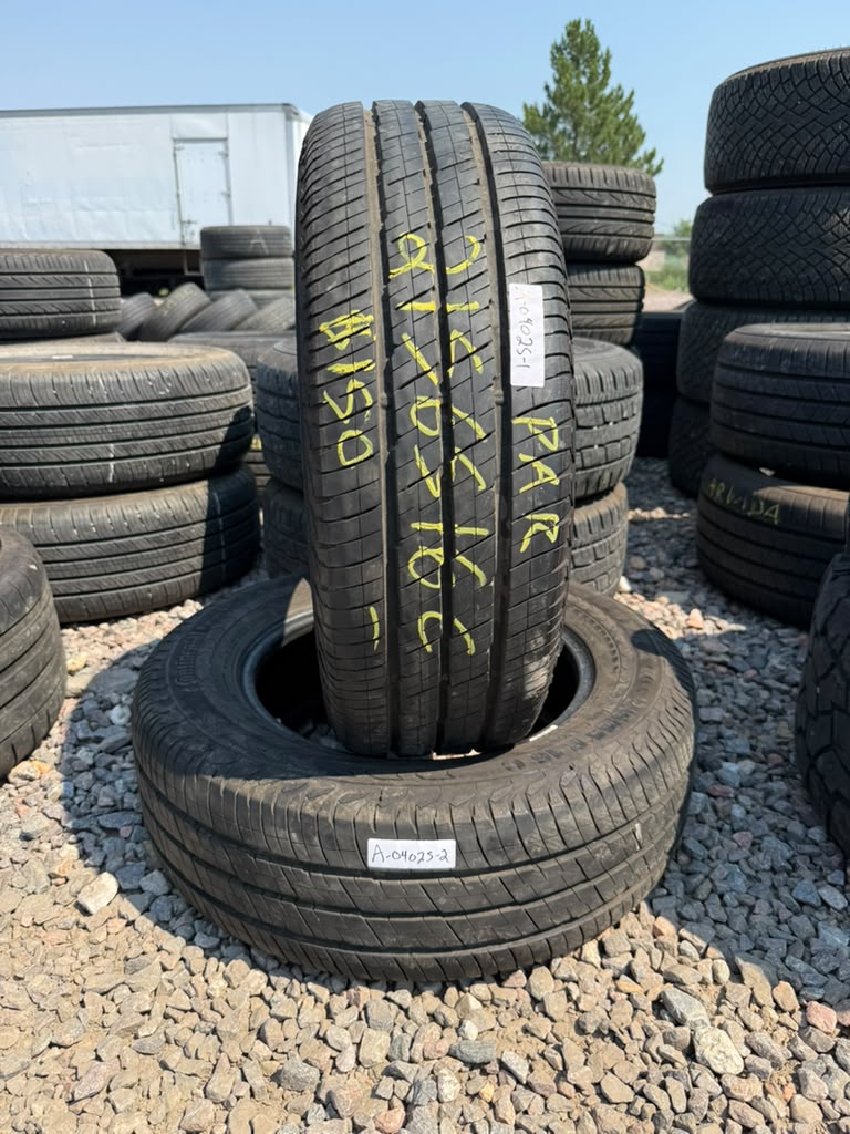 215/65R16C Pair (2 Like New Tires!!) Continental Vanco2