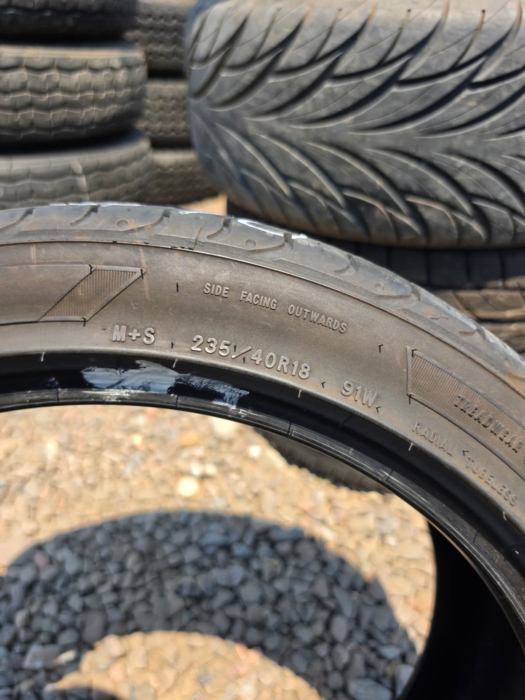 235/40R18 Single (1 Used Tire) Goodyear Eagle Sport