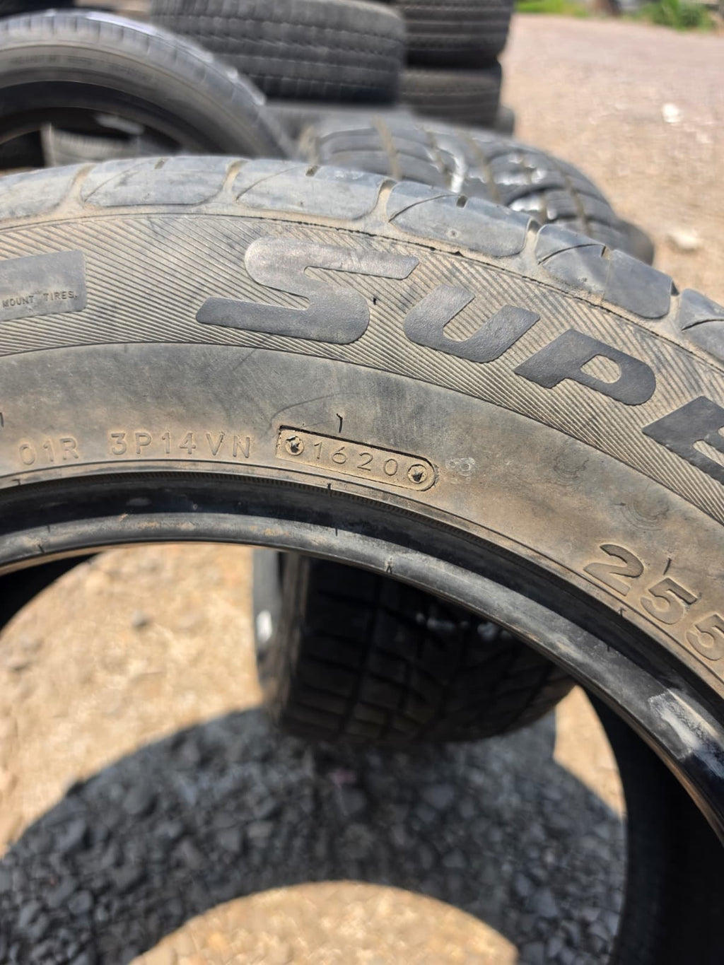 255/55R17 Single (1 Used Tire) Federal Super steel 595