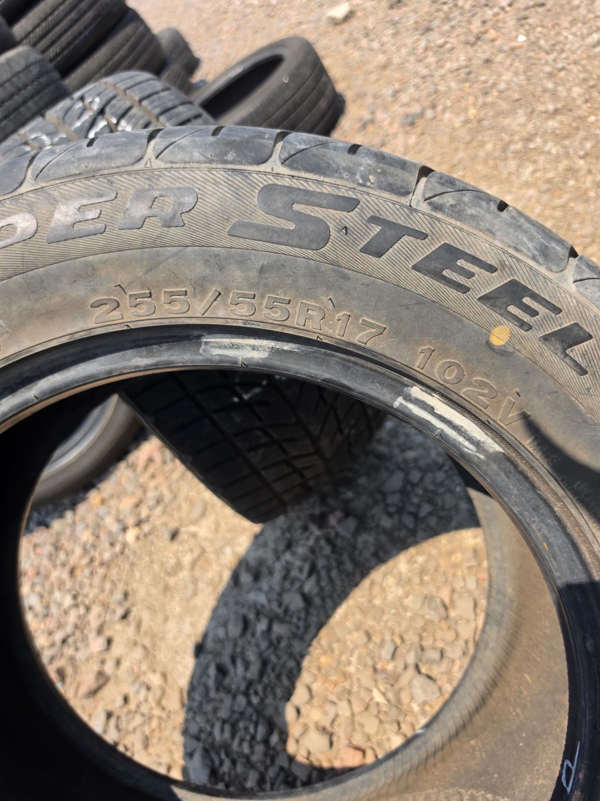 255/55R17 Single (1 Used Tire) Federal Super steel 595