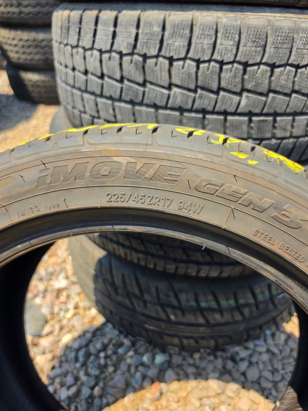 225/45R17 Pair (2 Used Tires) Ironman Imove Gen 3