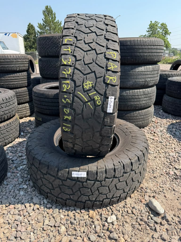 LT37X12.50R18 Pair (2 Used Tires) Toyo Open Country AT3
