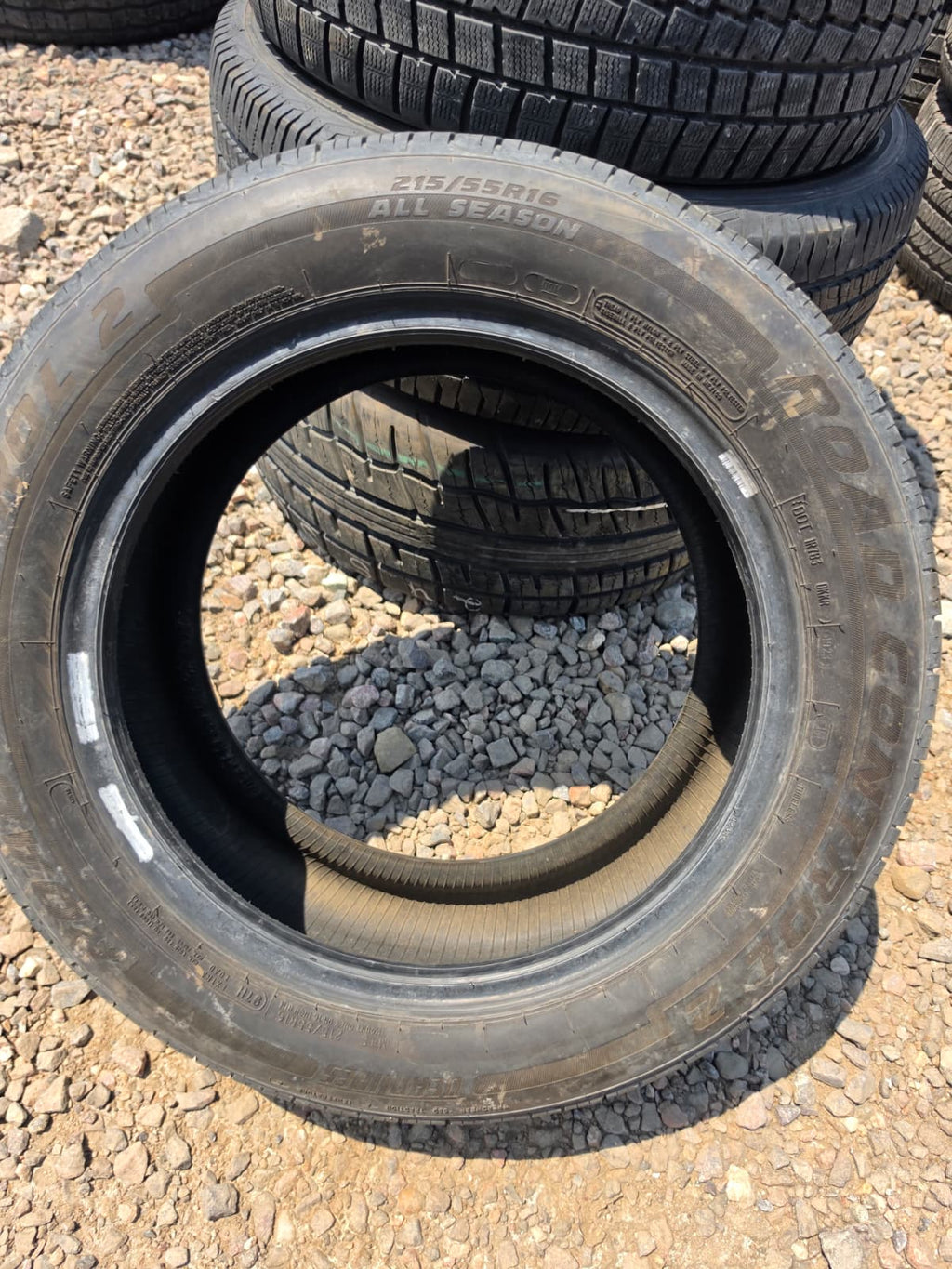 215/55R16 Single (1 Used Tire) Dean Tires Road Control 2