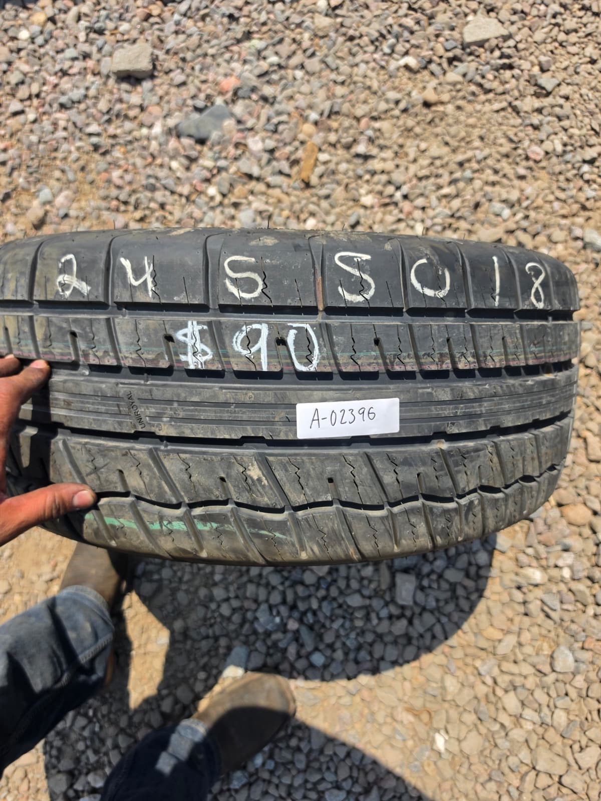 245/50R18 Single (1 Used Tire) UniRoyal Power Paw