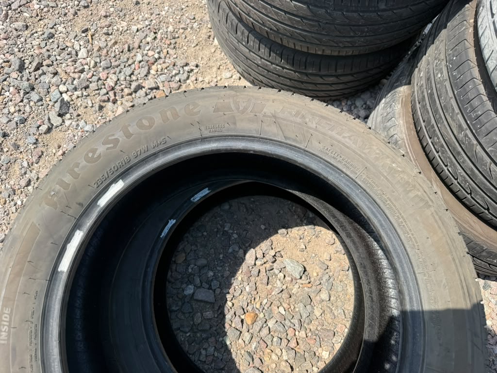 235/50R18 Pair (2 Used Tires) Firestone Fire Hawk