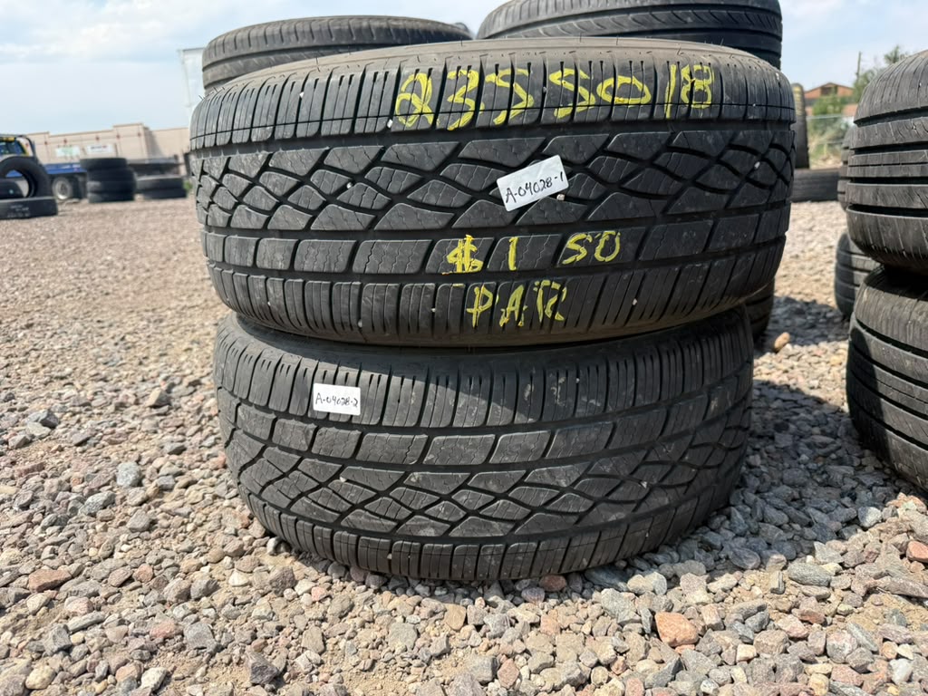 235/50R18 Pair (2 Used Tires) Firestone Fire Hawk