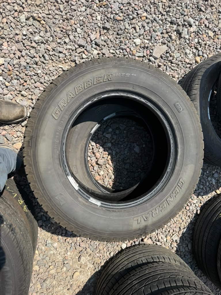 255/65R17 Pair (2 Used Tires) General Grabber HT5