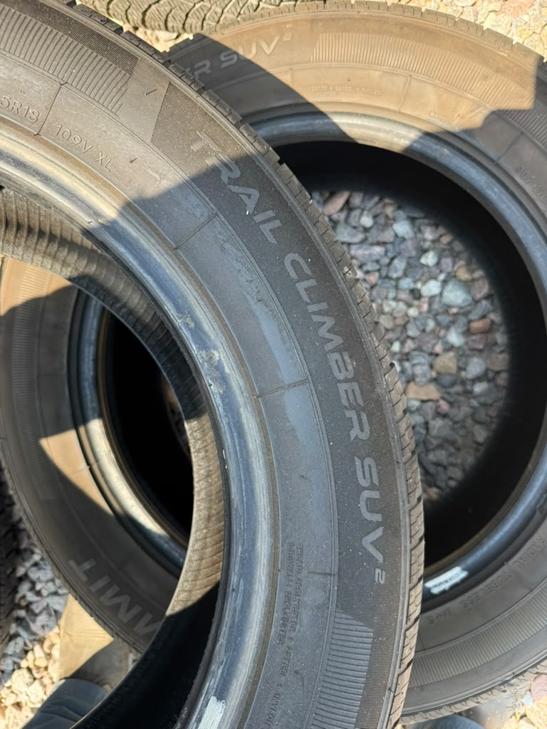 255/55R18 Pair (2 Used Tires) Summit Trail Climber