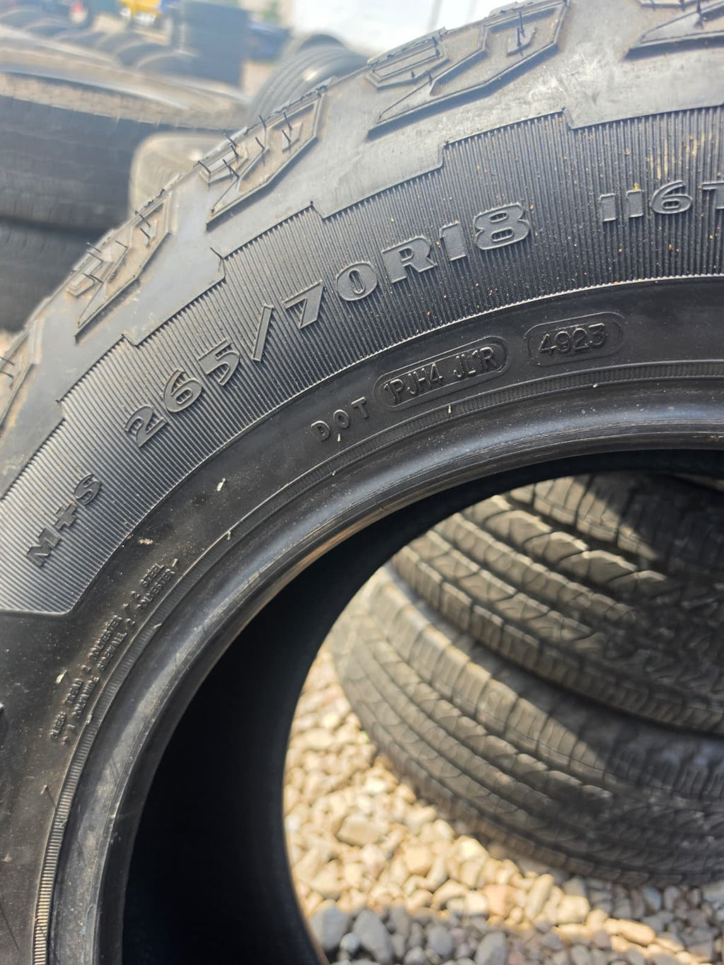 265/70R18 Single (1 Used Tire) Goodyear Wrangler Territory