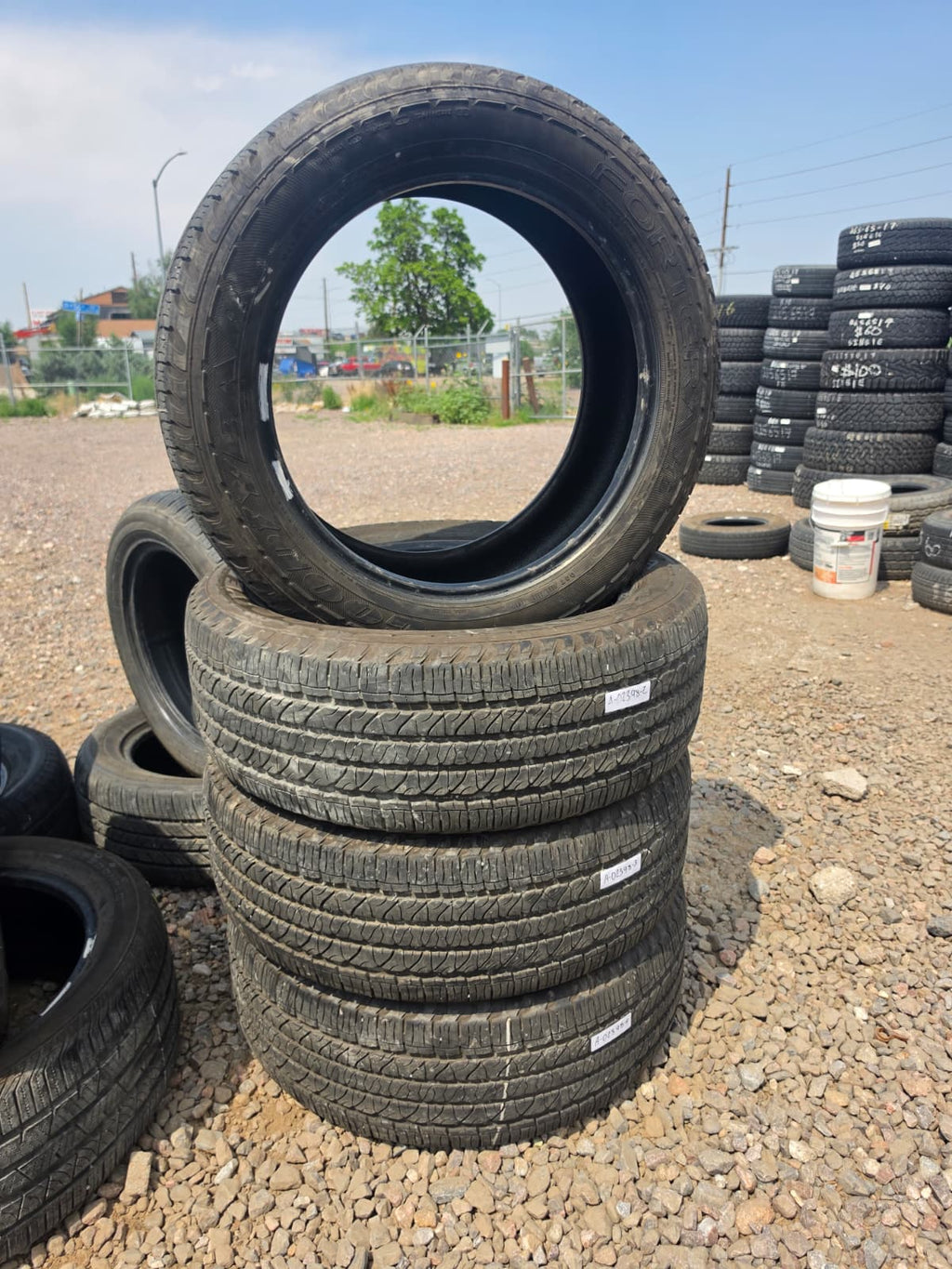 265/50R20 Set (4 Used Tires) Goodyear Fortera
