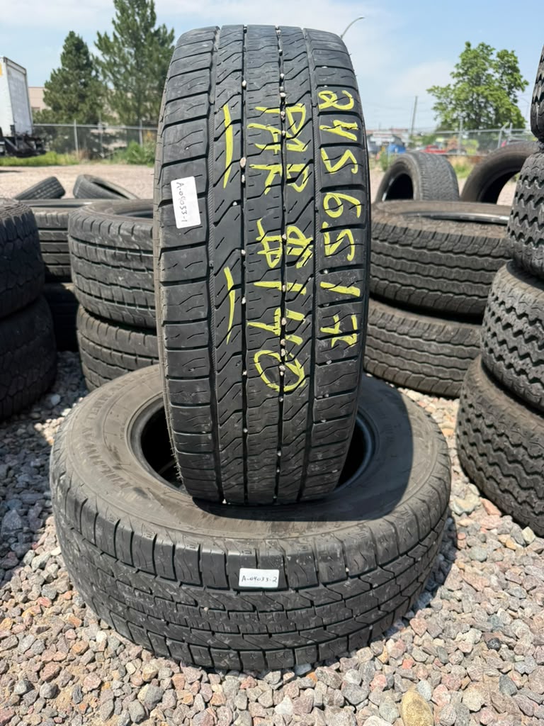 245/65R17 Pair (2 Used Tires) Corsa Highway Terrain plus