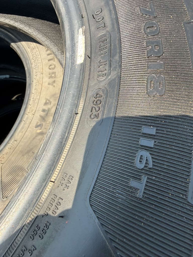 265/70R18 Set (4 Used Tires) Goodyear Wrangler Territory ATS