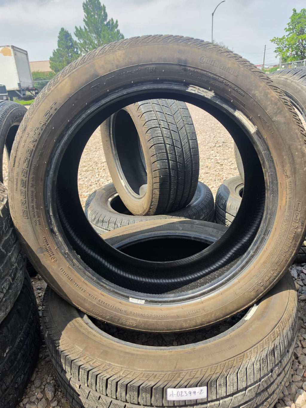 265/45R20 Pair (2 Used Tires) Continental CrossContact