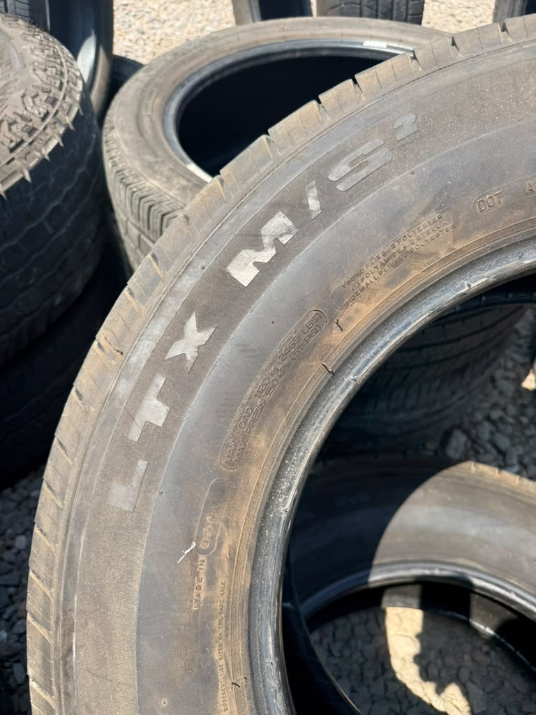 255/70R18 Pair (2 Used Tires) Michelin LtX MS2