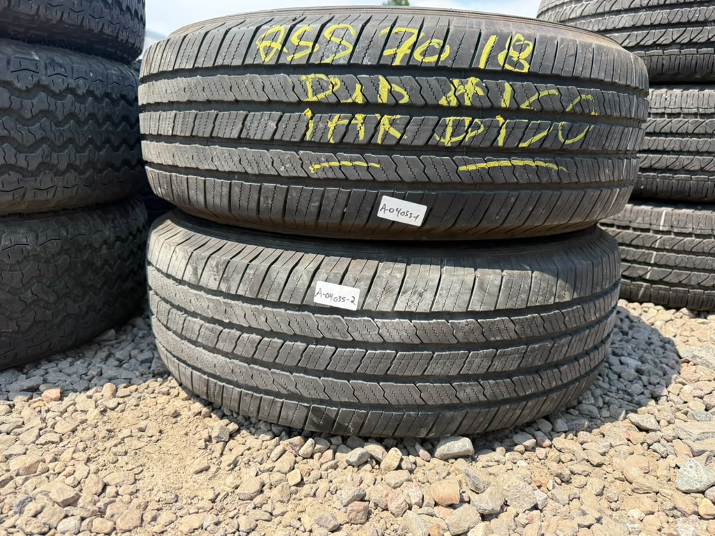 255/70R18 Pair (2 Used Tires) Michelin LtX MS2