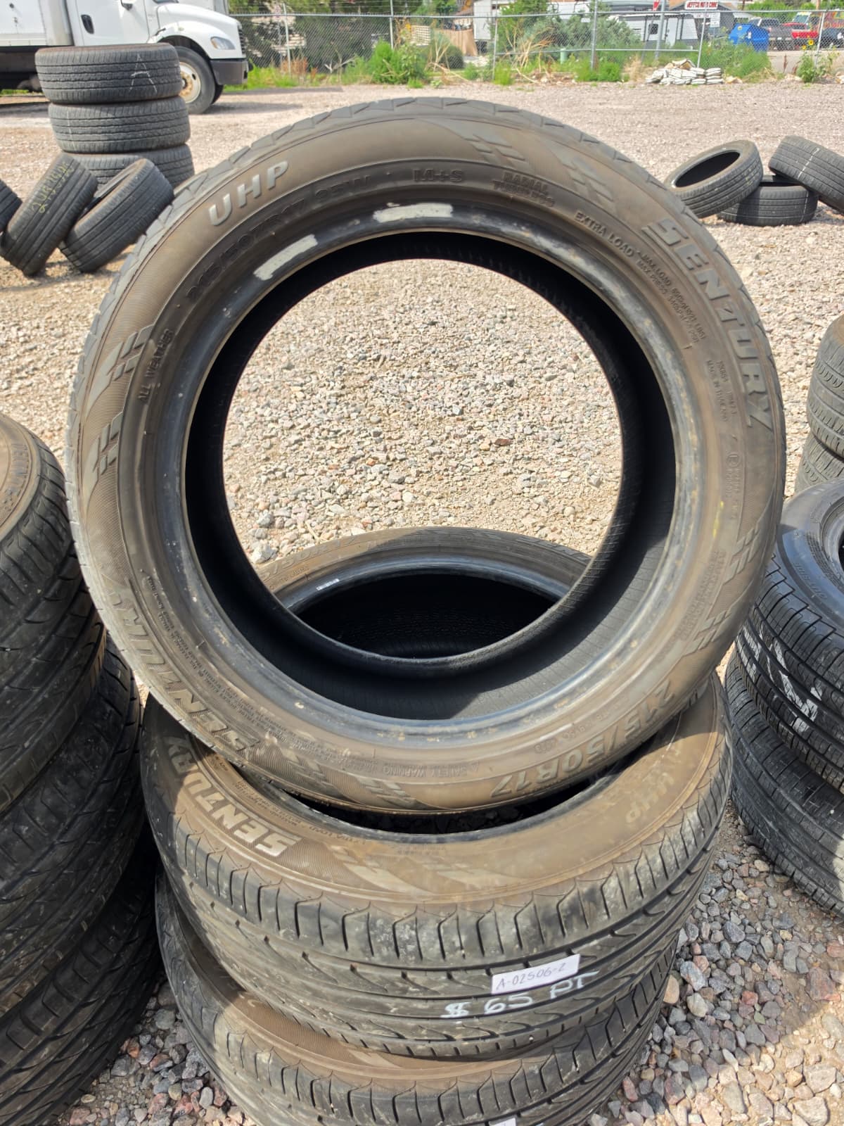 215/50R17 (3 Used Tires) Sentury Uhp