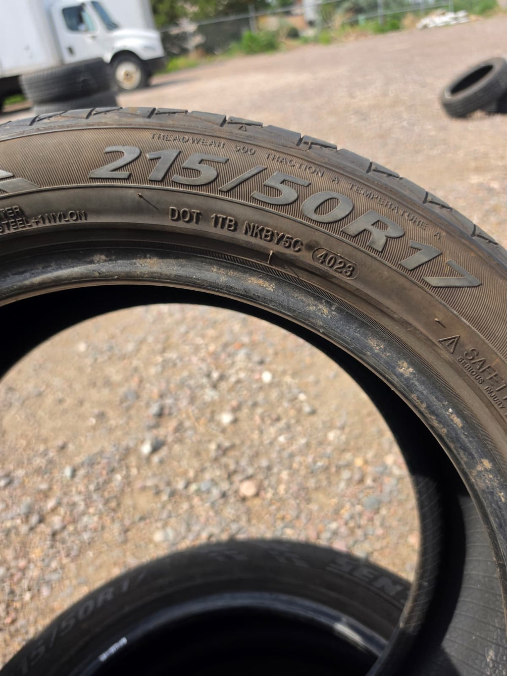 215/50R17 (3 Used Tires) Sentury Uhp