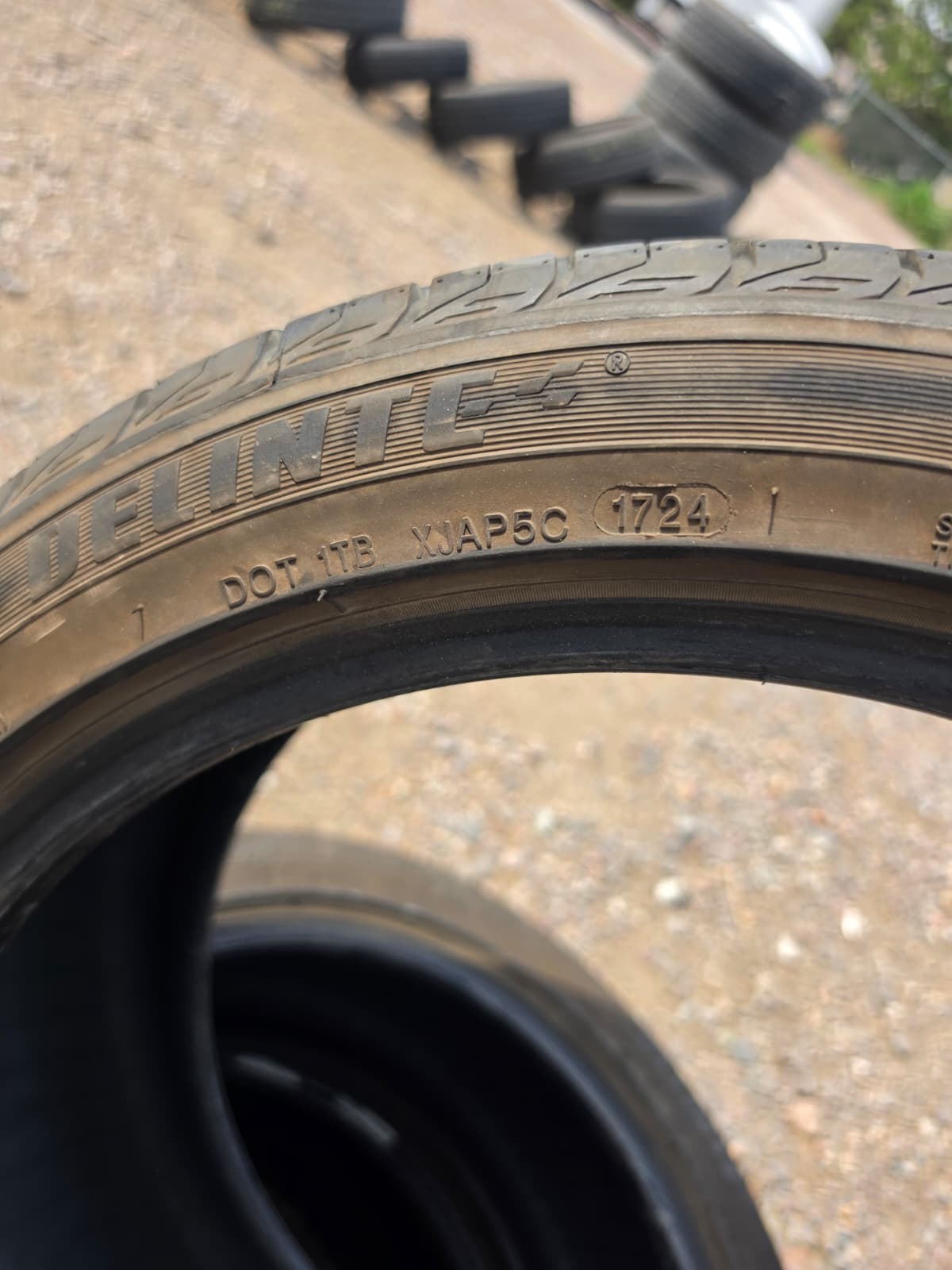 225/45R18 (3 Used Tires) Delinte Dh2
