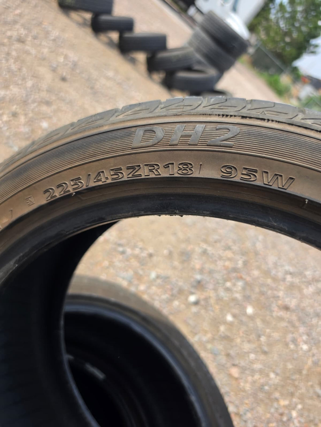 225/45R18 (3 Used Tires) Delinte Dh2