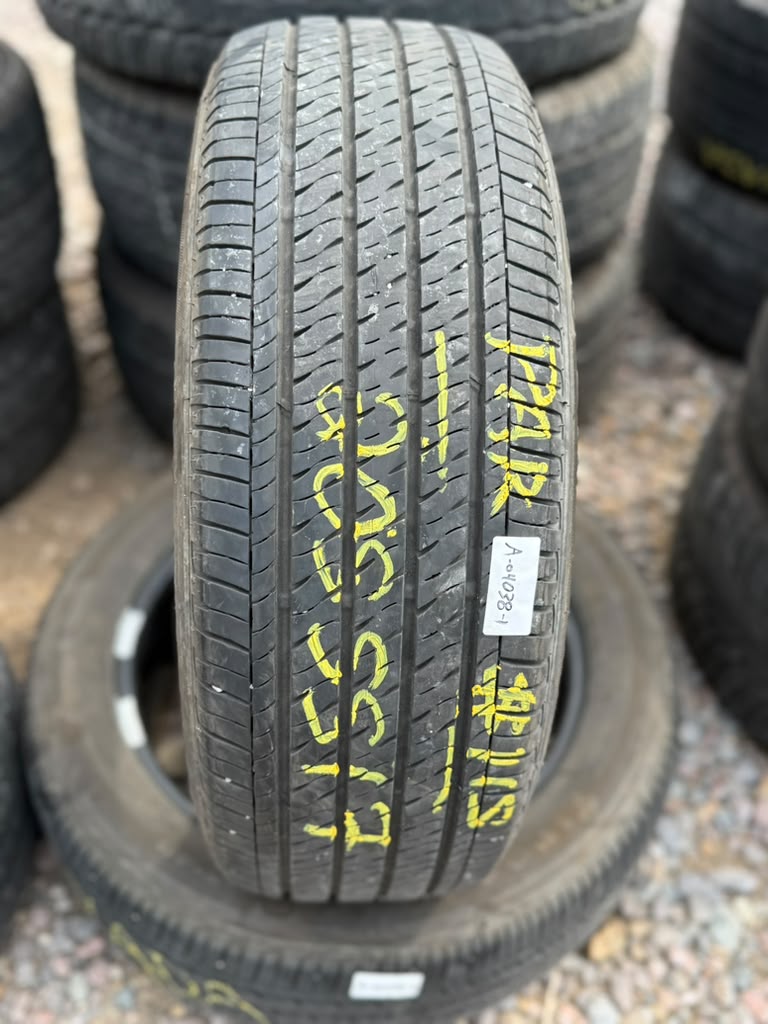 205/55R17 Pair (2 Used Tires) Firestone FT140
