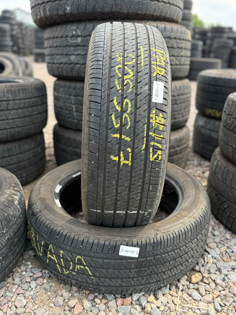 205/55R17 Pair (2 Used Tires) Firestone FT140