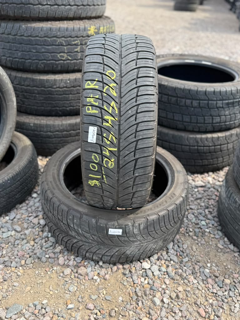 245/45R20 Pair (2 Used Tires) Bfgoodrich GForce Comp2